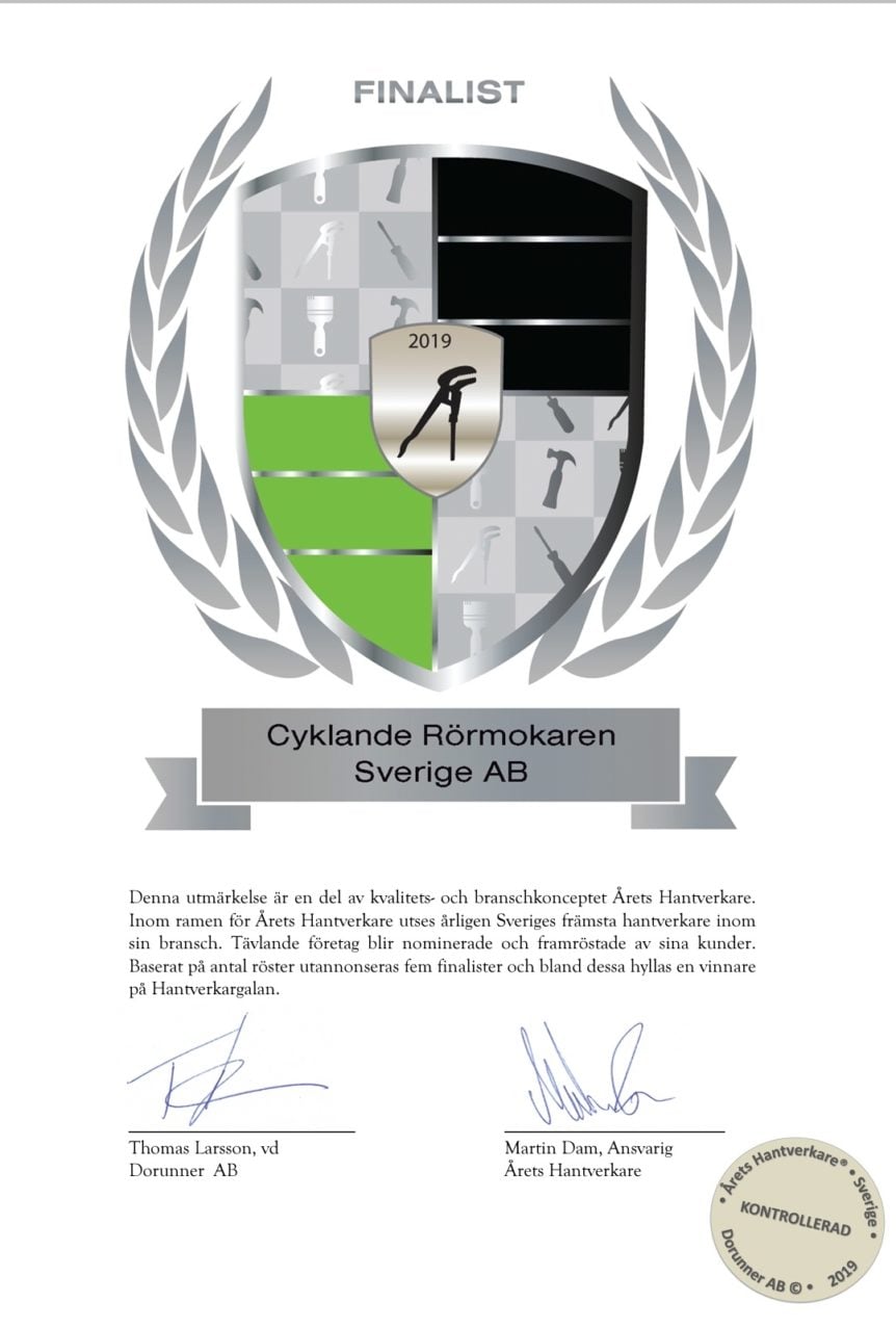 Finalister Årets hantverkare 2019